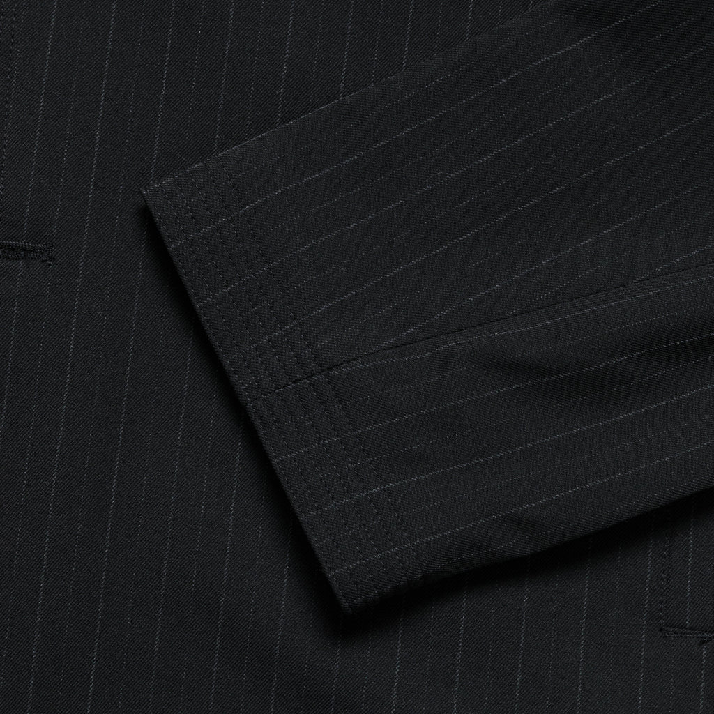 Holiday Blazer - Black Pinstripe