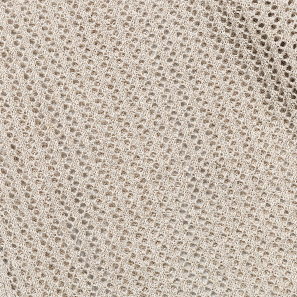 Mesh Knit Cardigan - Bone