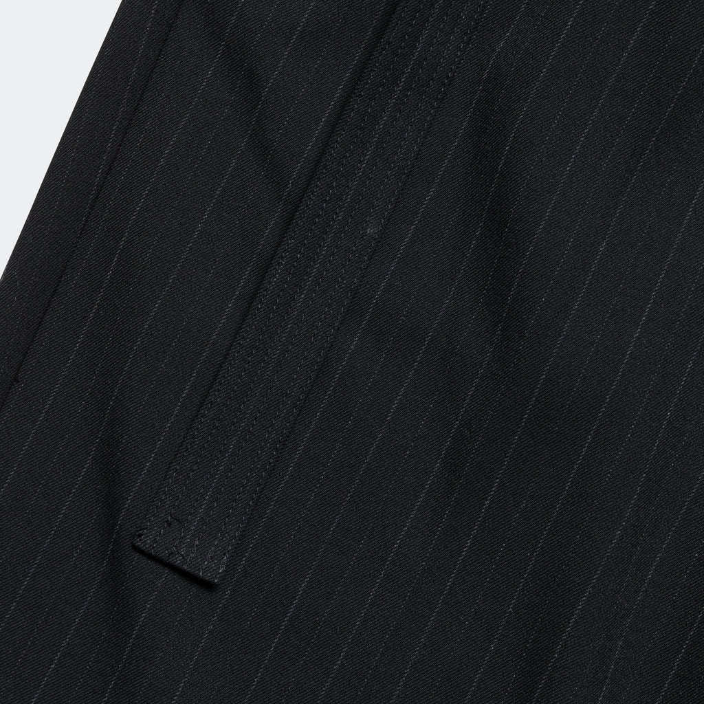 Pleated Suit Pant - Black Pinstripe