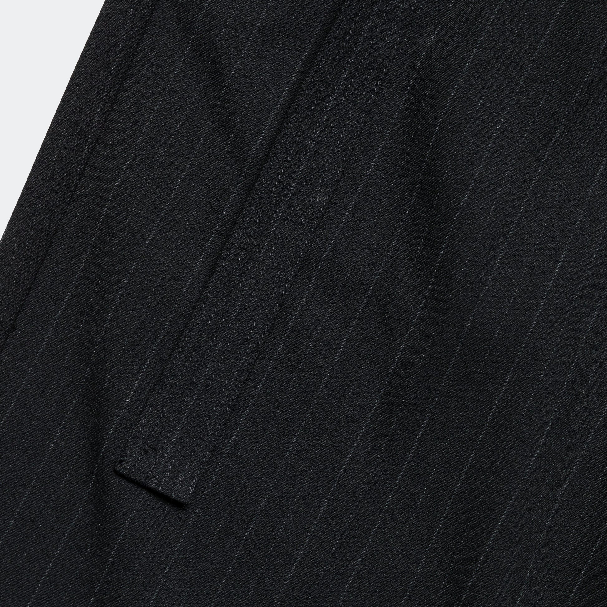 Pleated Suit Pant - Black Pinstripe