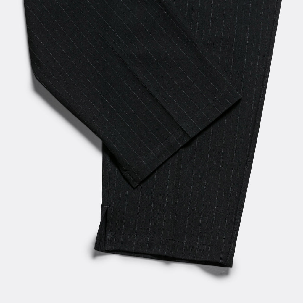 Pleated Suit Pant - Black Pinstripe