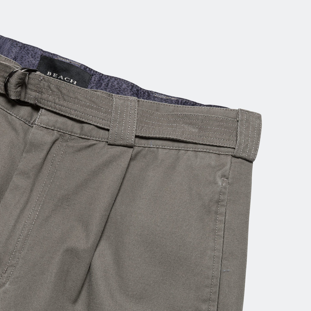 Pleated Work Pant - Pewter Green