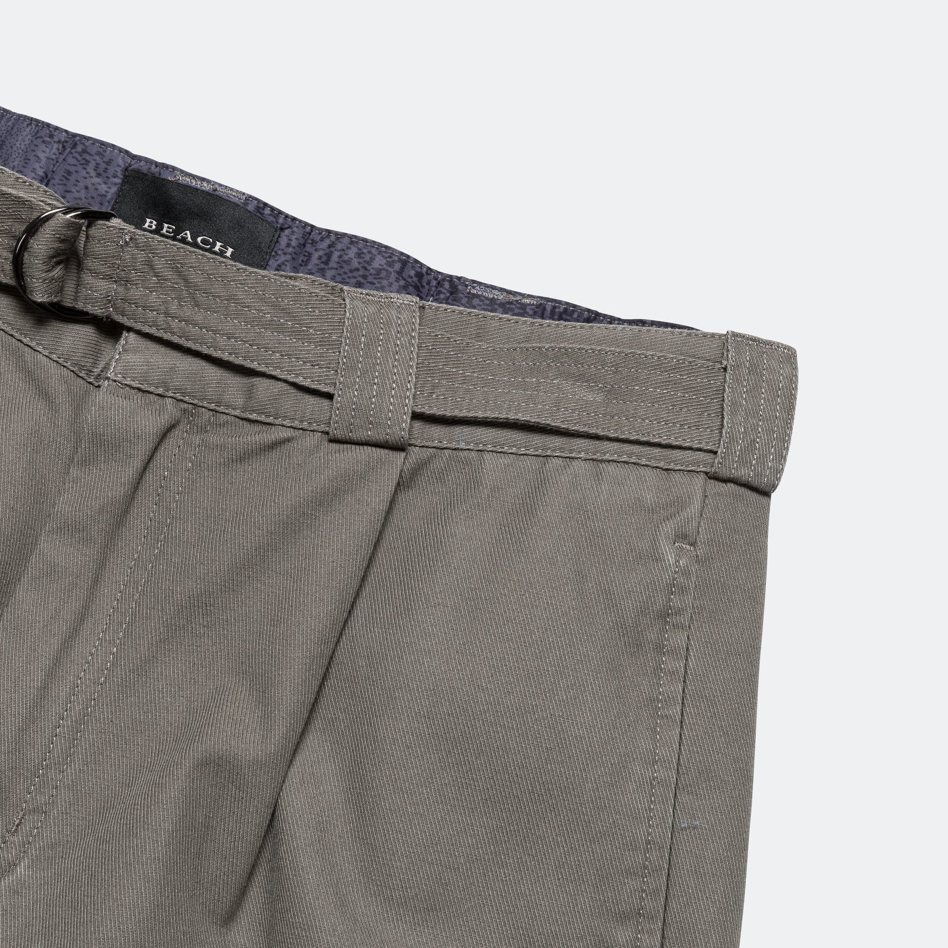 Pleated Work Pant - Pewter Green