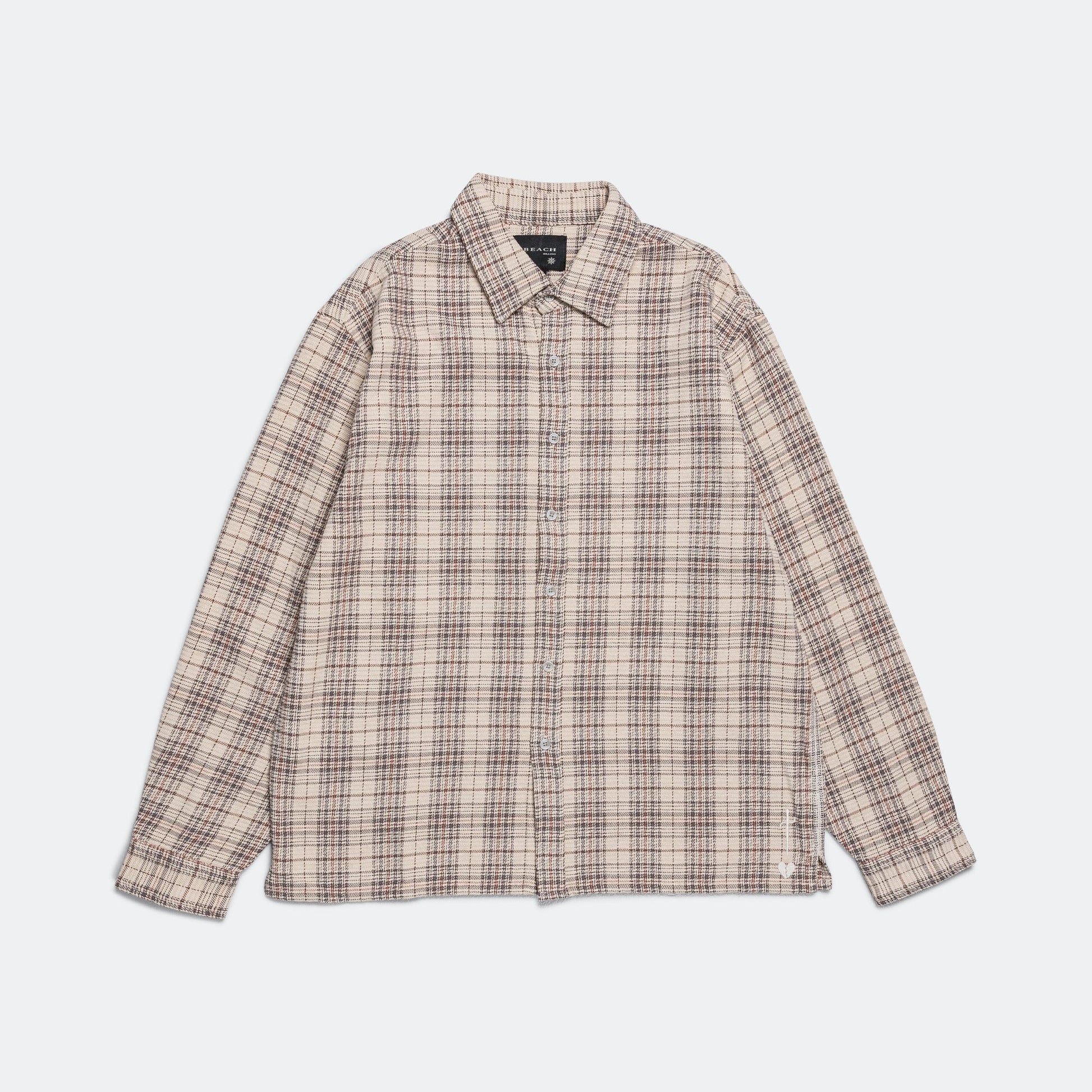 The BB Shirt - Bone Plaid