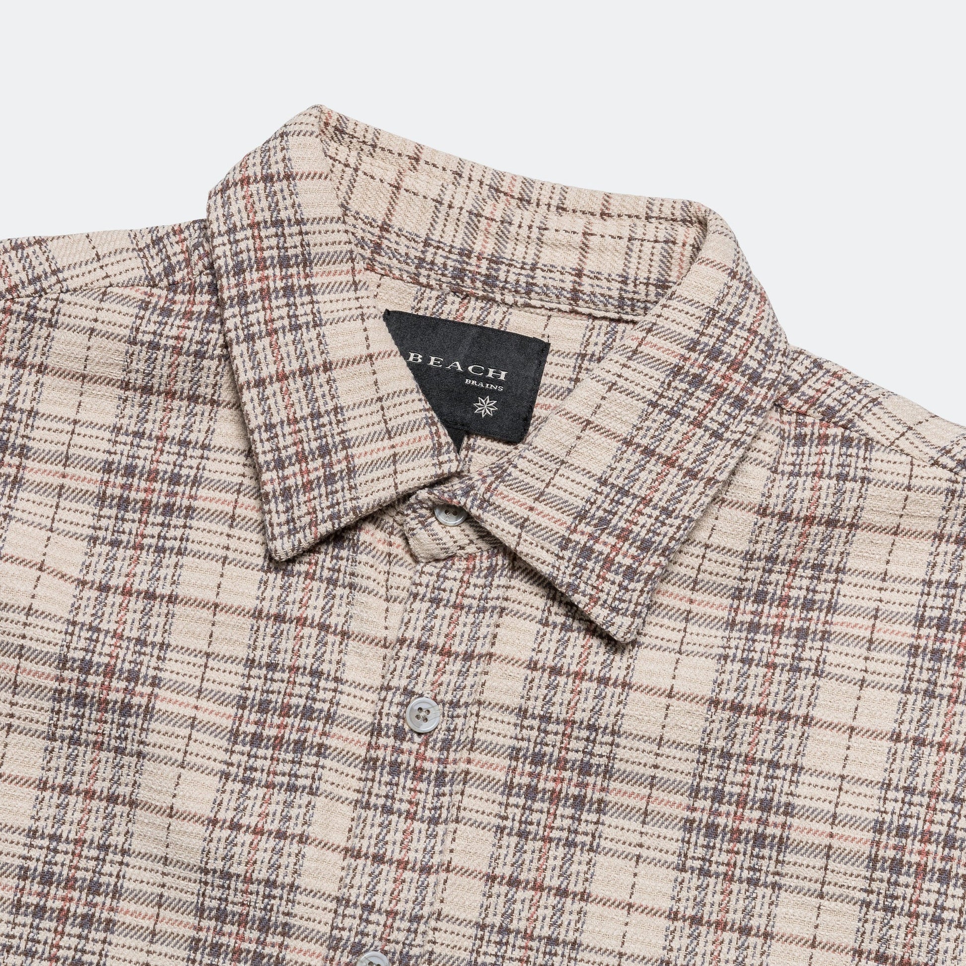 The BB Shirt - Bone Plaid