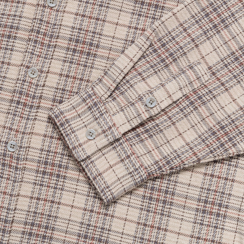 The BB Shirt - Bone Plaid