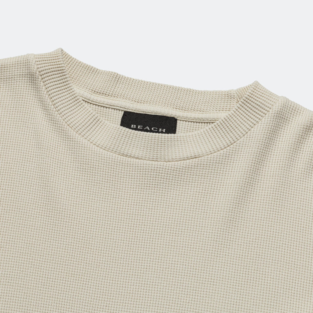 Waffle Boxy Tee - Bone