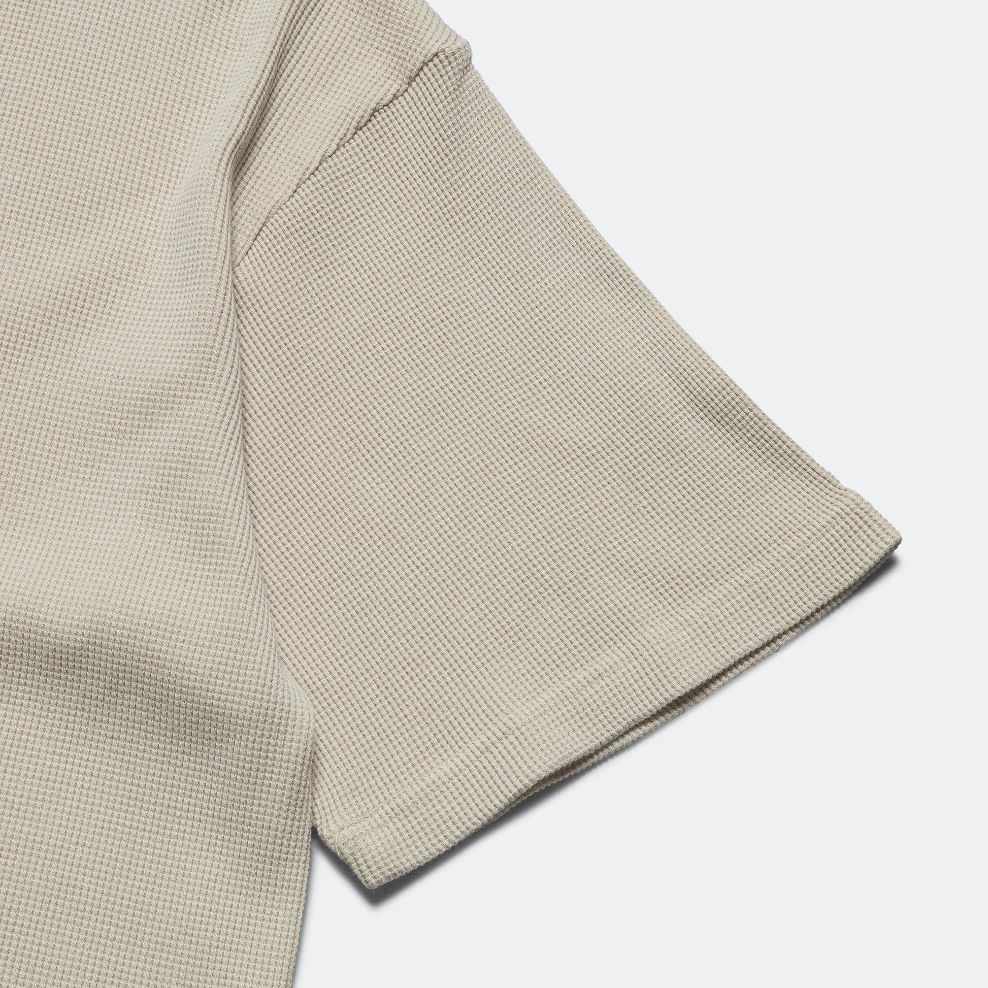 Waffle Boxy Tee - Bone