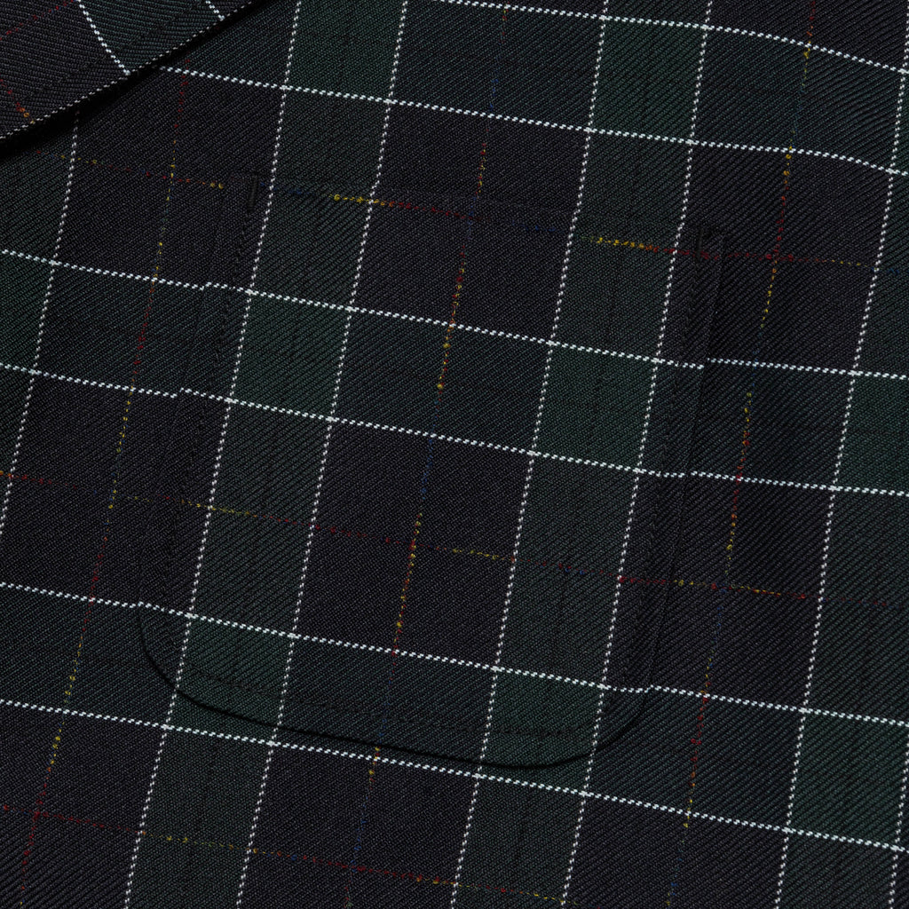 4 Button Jacket Wool PE - Navy Check