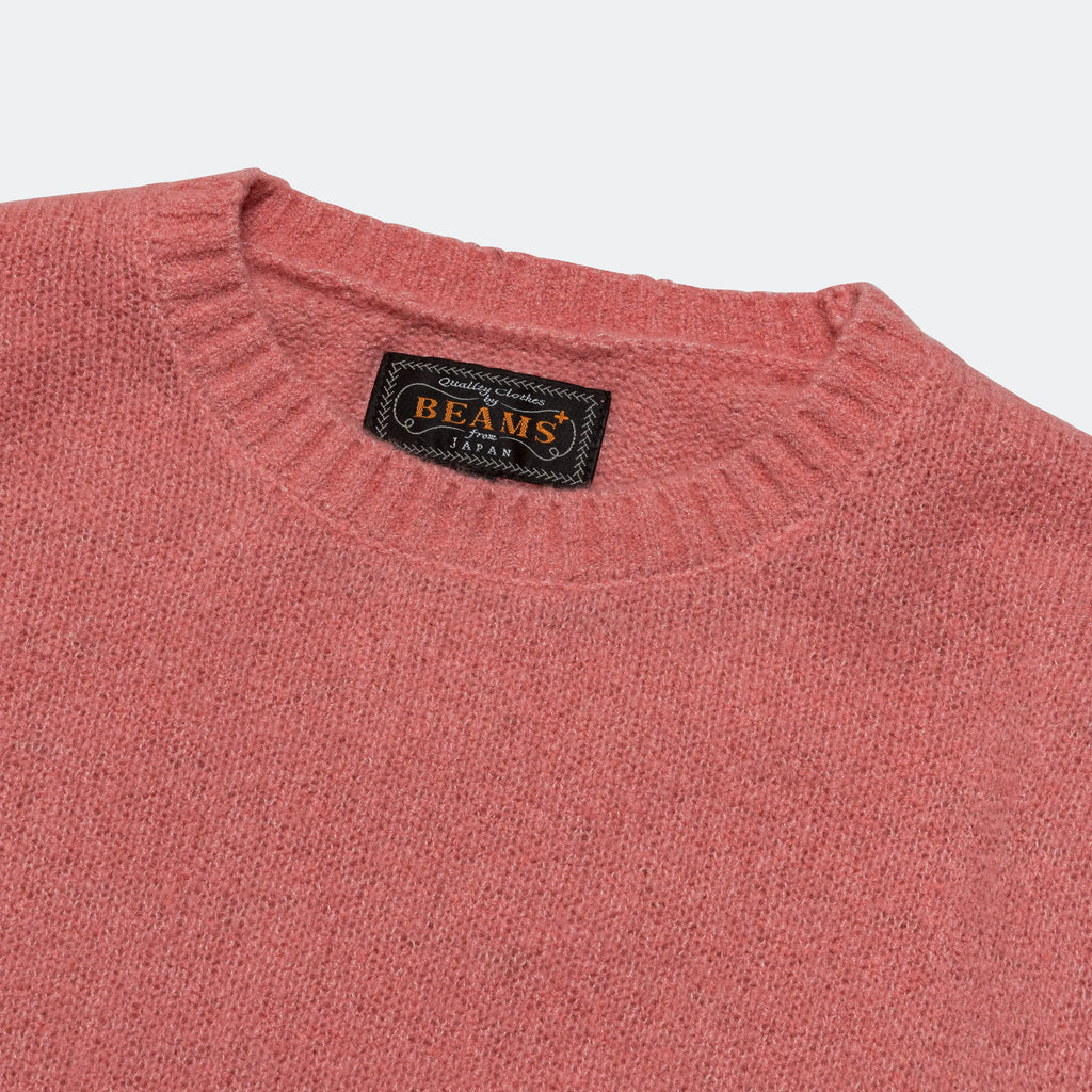 7G Cashmere/Silk Crew - Pink