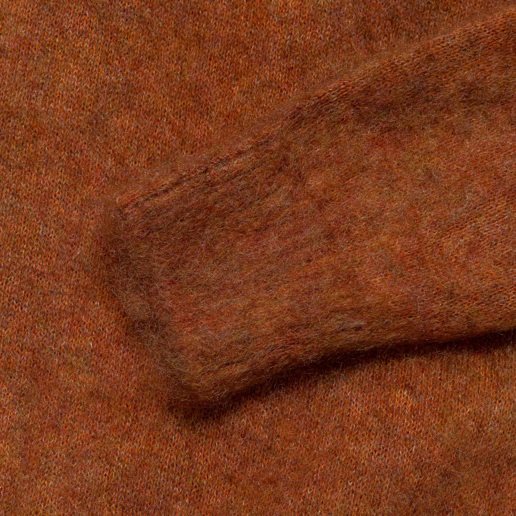 Crew Neck Stretch Mohair - Orange