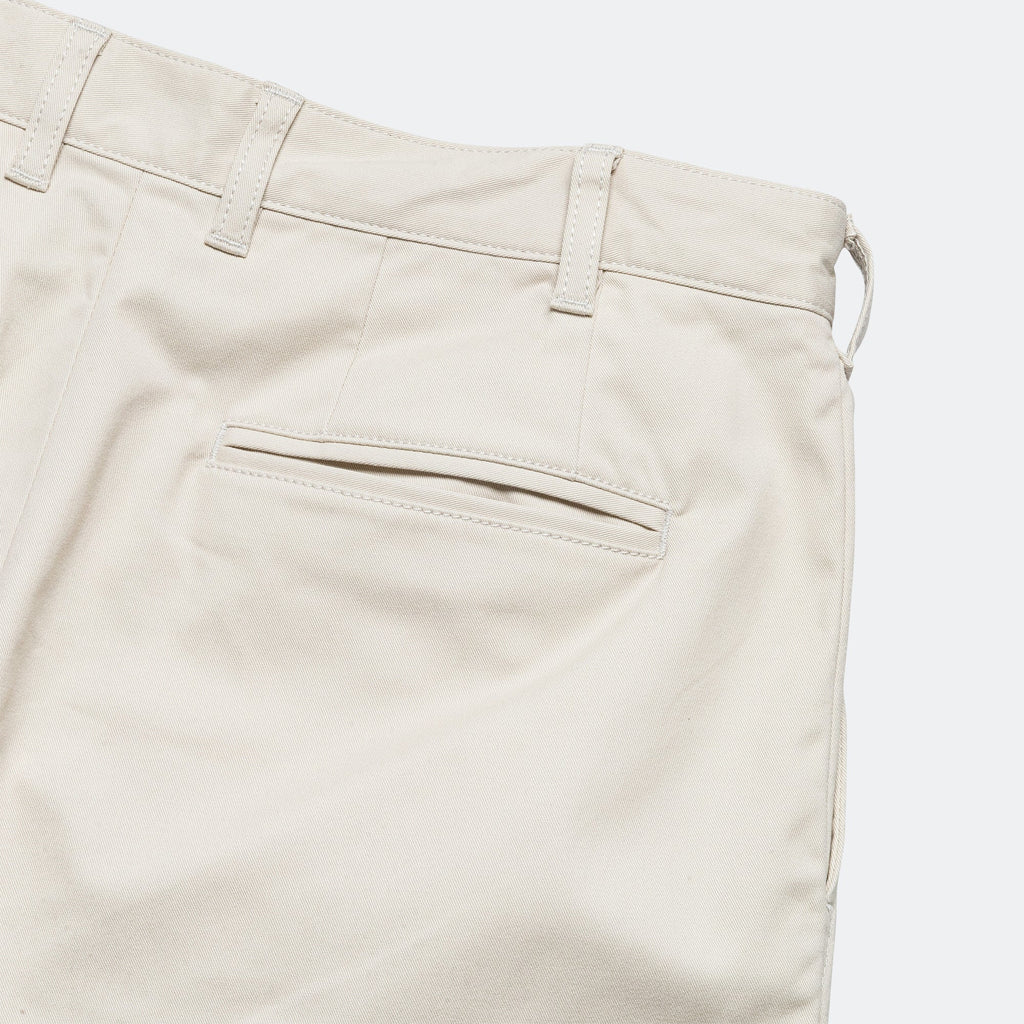 2 Pleat Twill Pants - Cement