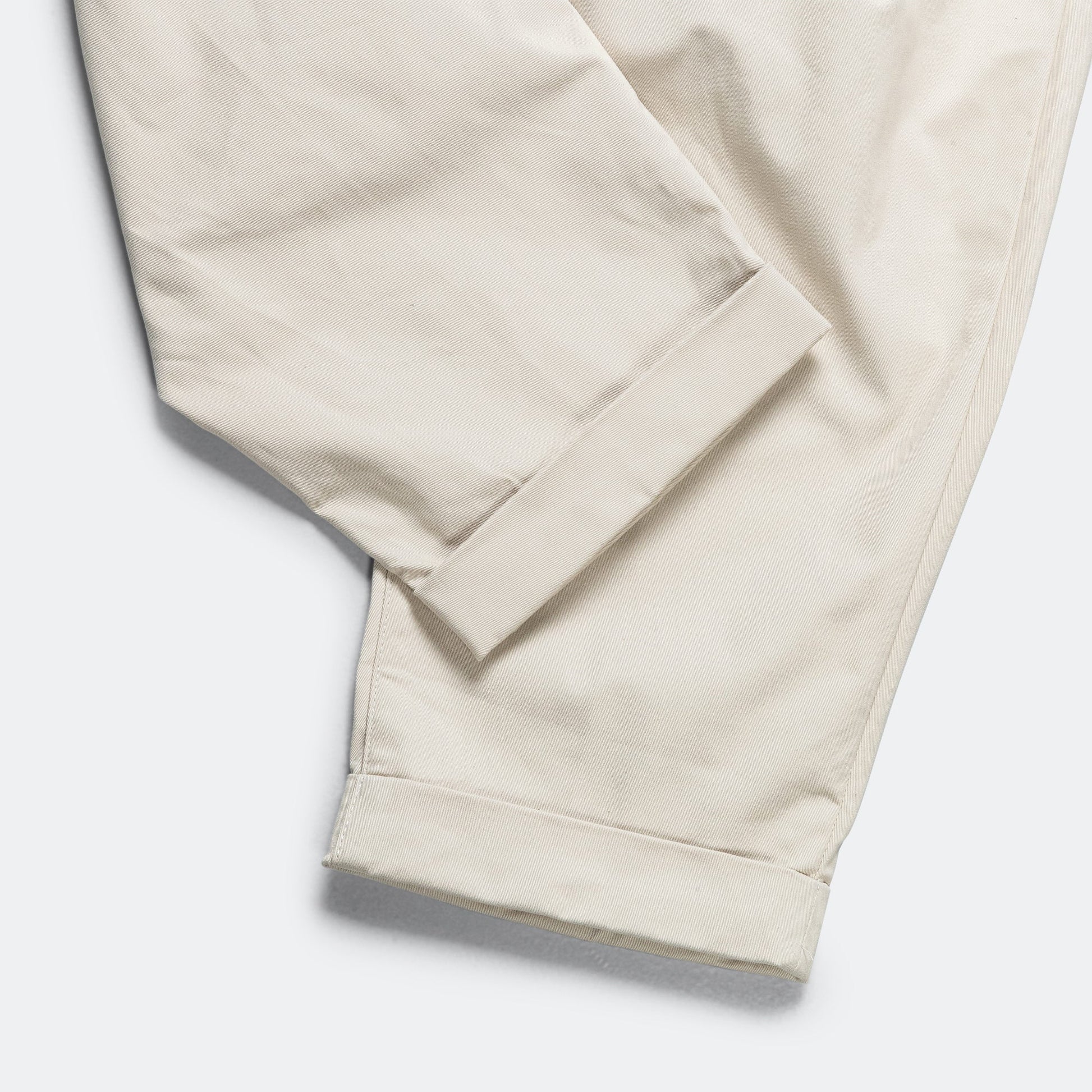 2 Pleat Twill Pants - Cement