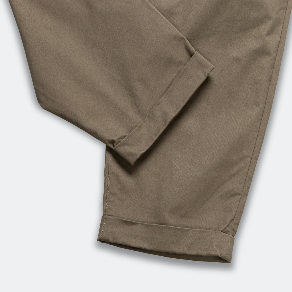 2 Pleat Twill Pants - Olive