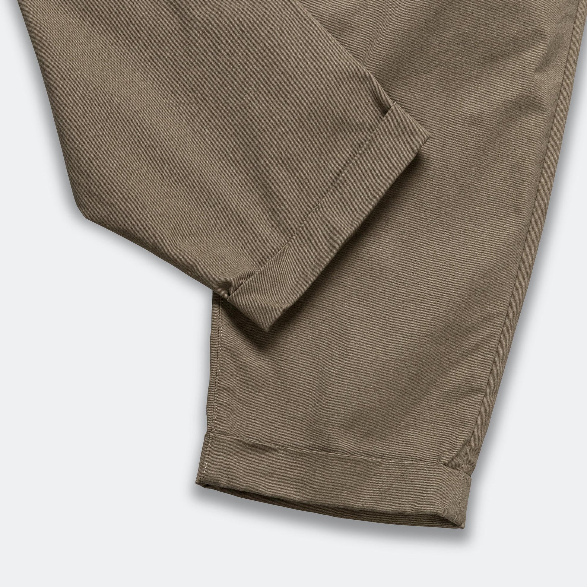 2 Pleat Twill Pants - Olive