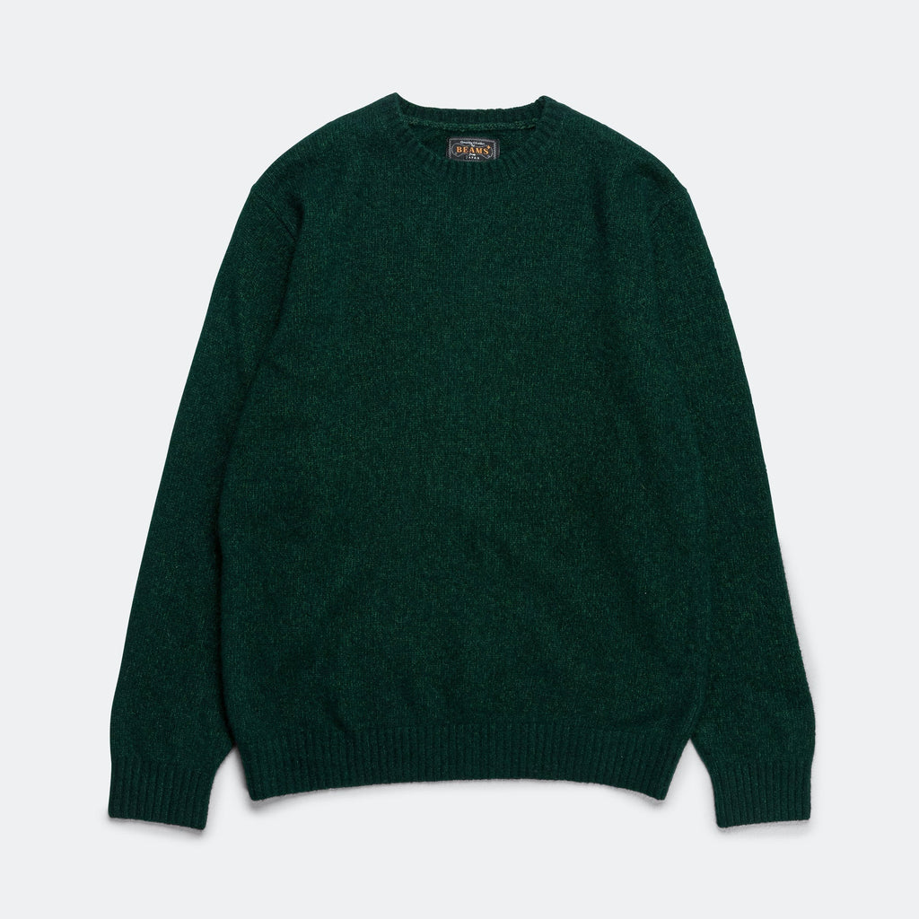 7G Cashmere Silk Crew - Green