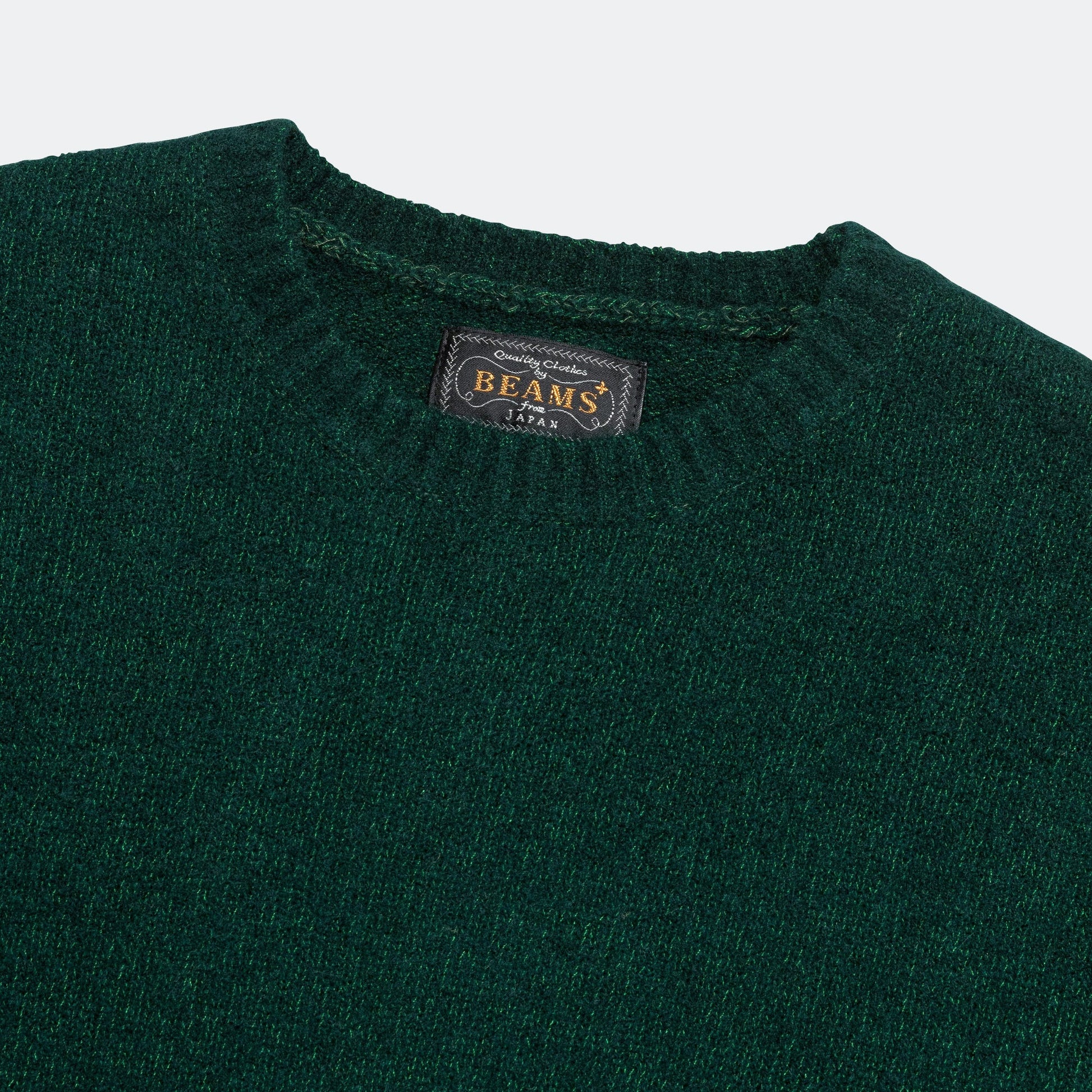 7G Cashmere Silk Crew - Green