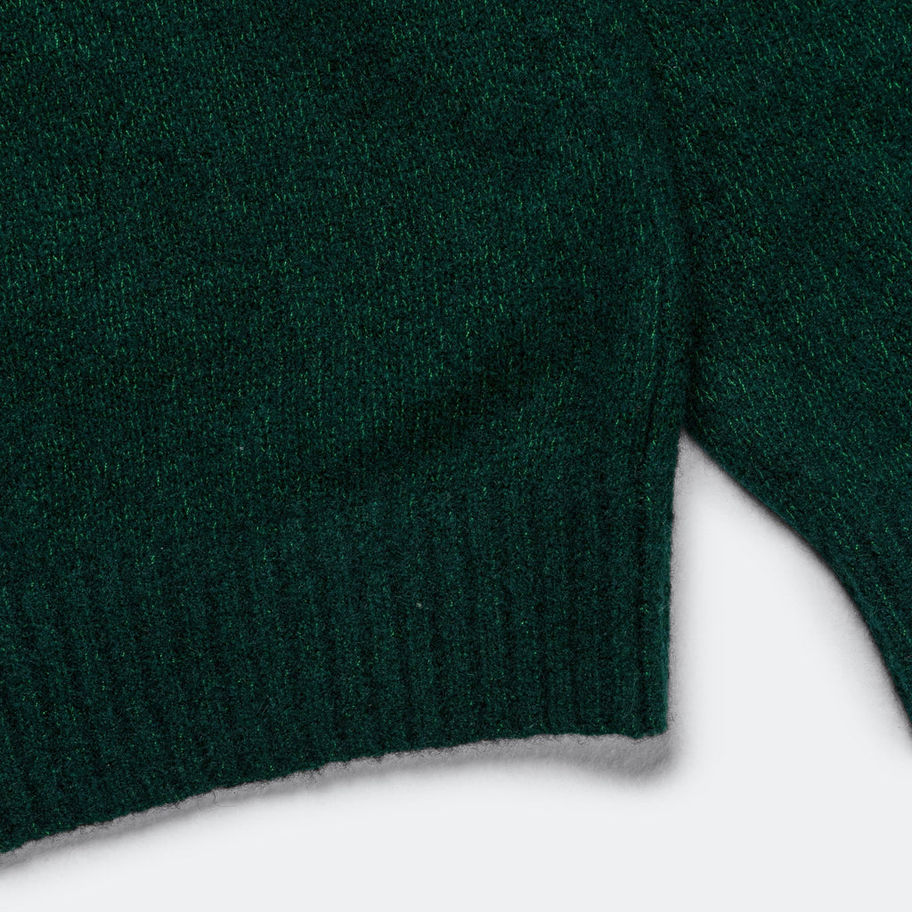 7G Cashmere Silk Crew - Green