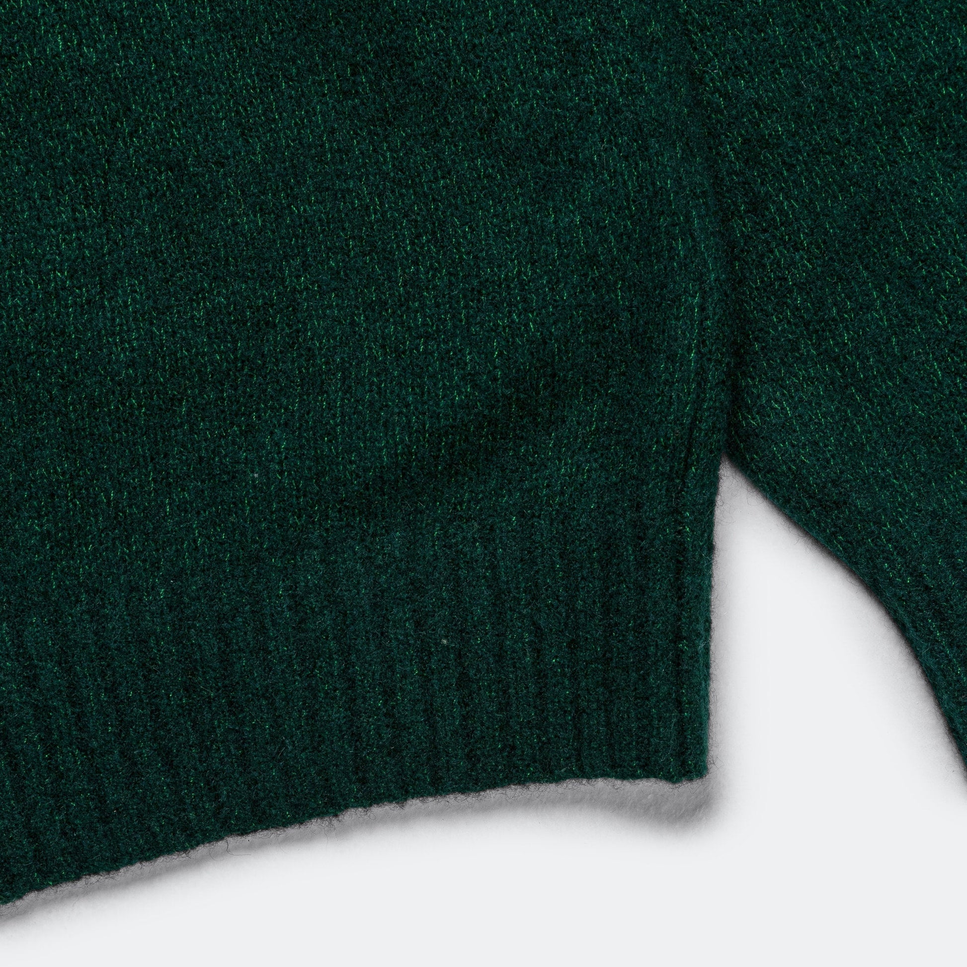 7G Cashmere Silk Crew - Green