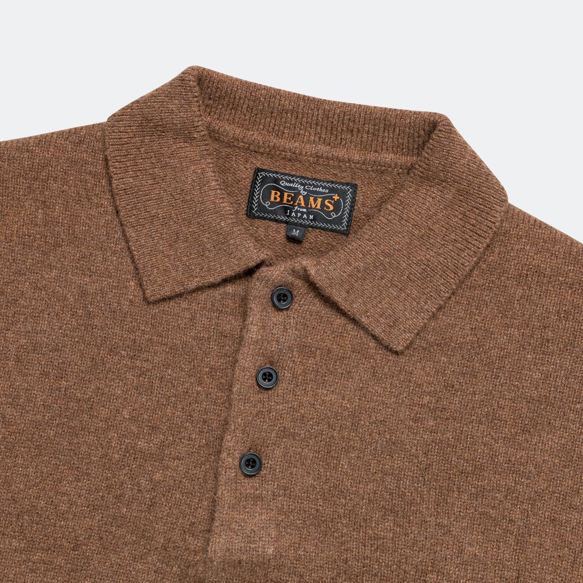 9G Knit Polo - Brown