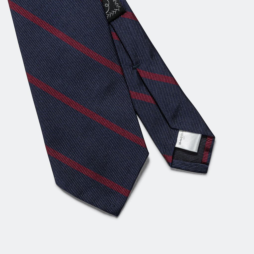 Ivy Tie Regimental Bar Stripe - Burgundy