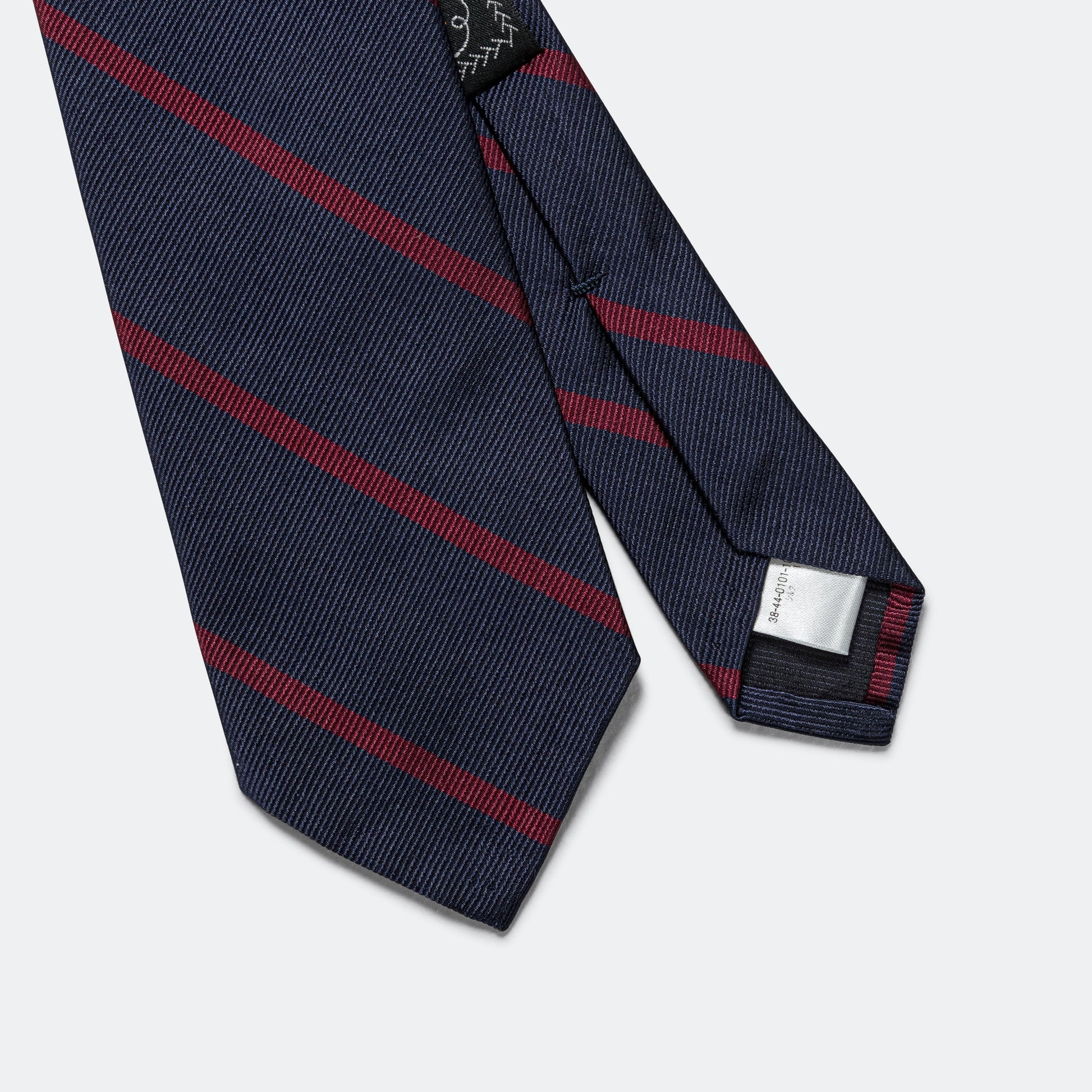 Ivy Tie Regimental Bar Stripe - Burgundy