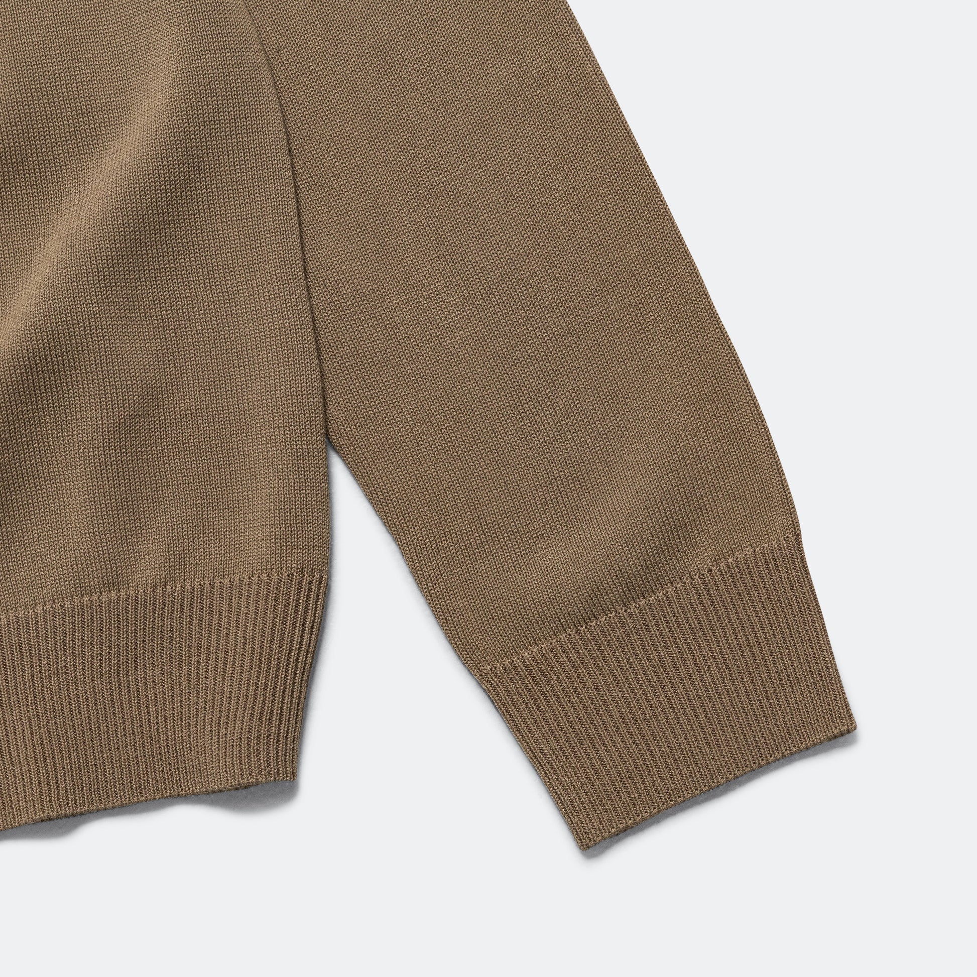 Knit Polo 12G - Mocha