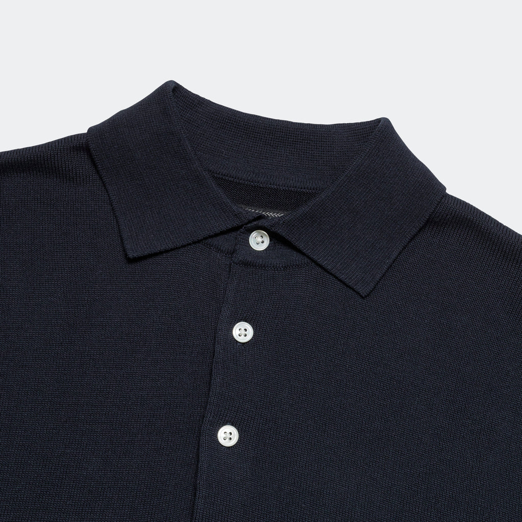 Knit Polo 12G - Navy