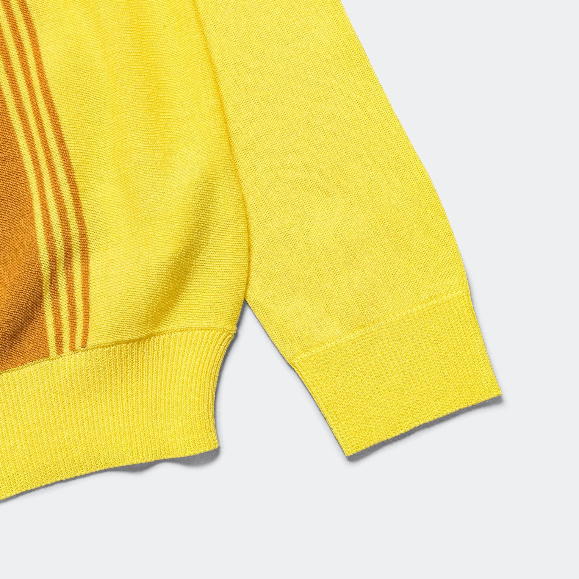 Knit Polo Stripe 12G - Yellow