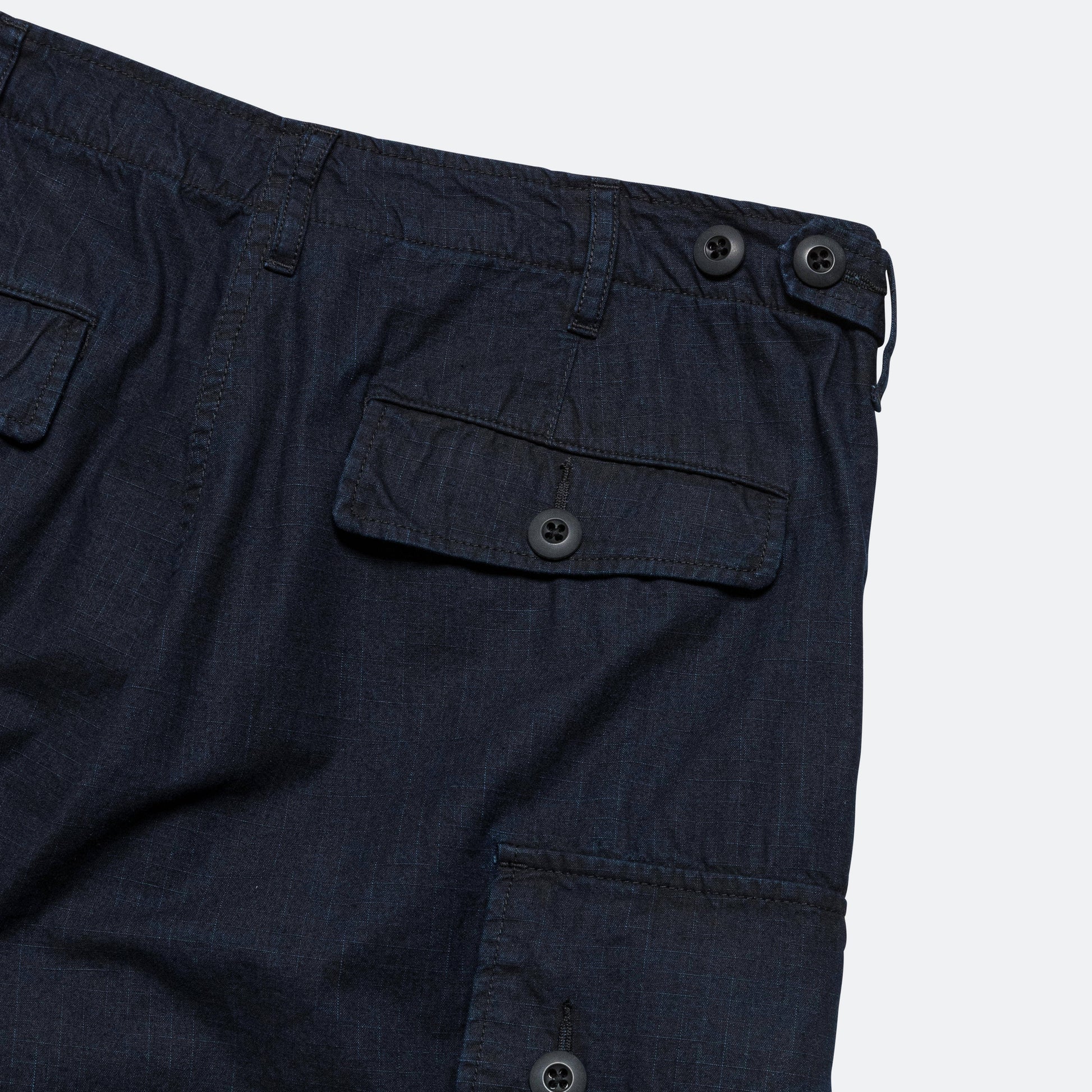 MIL 6 Pocket Indigo Ripstop Pants - Sumi