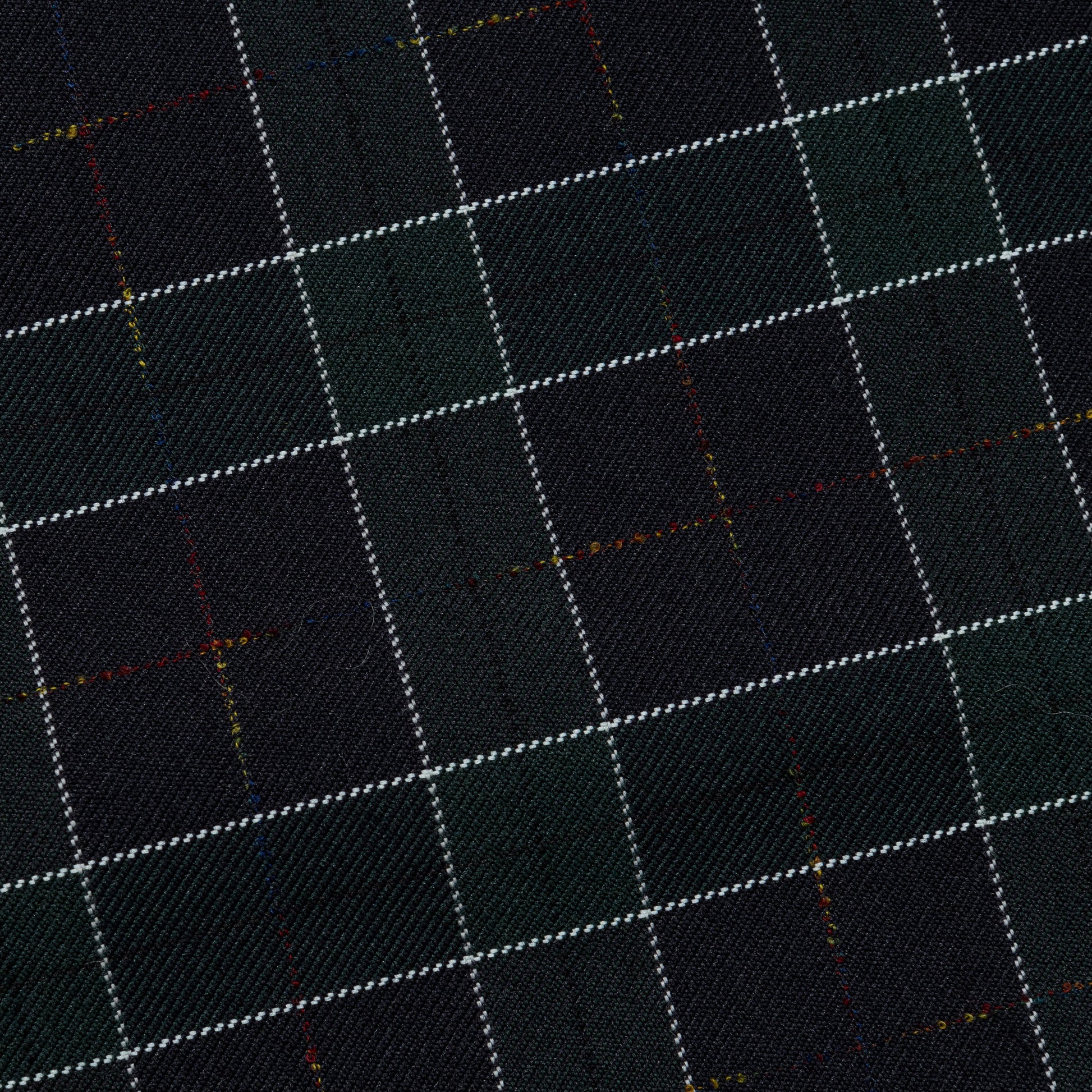 MIL Easy Pants Wool PE Check - Navy