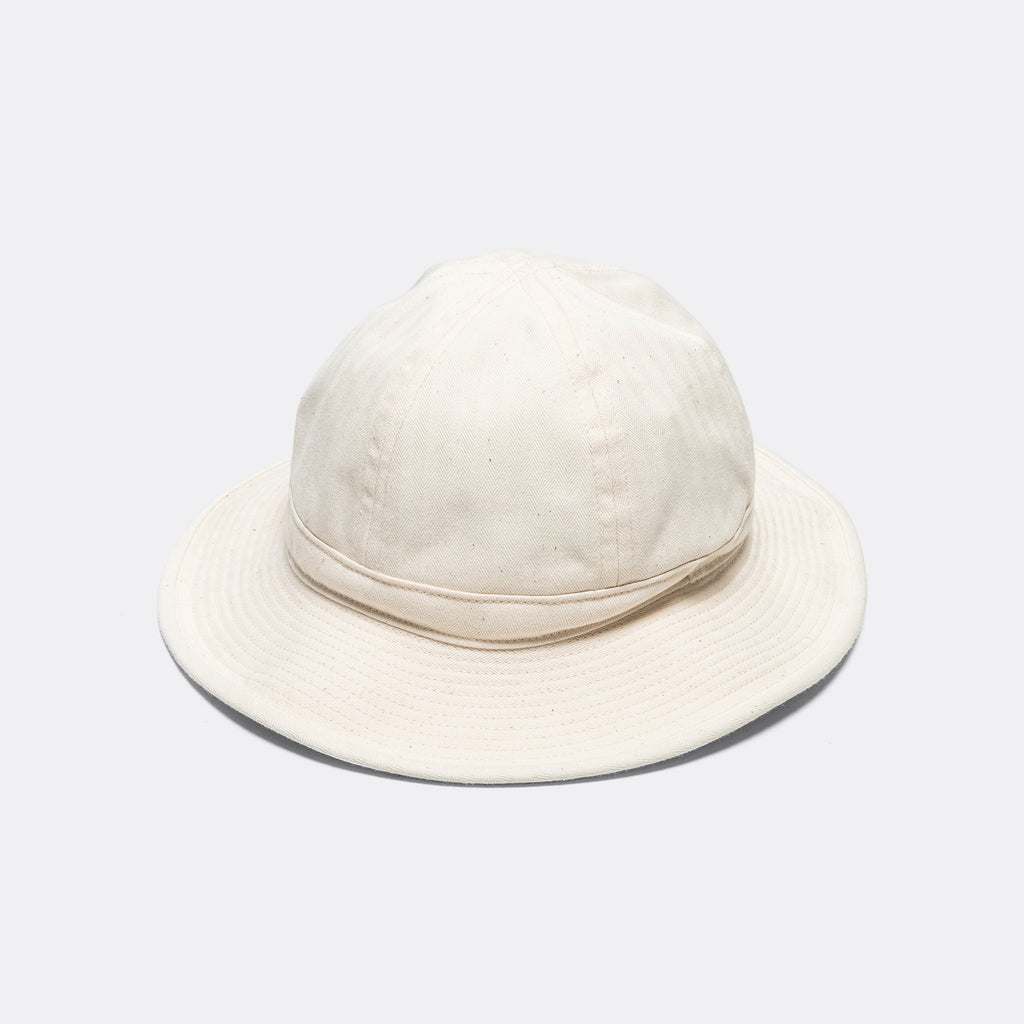 MIL Hat - Ivory Herringbone