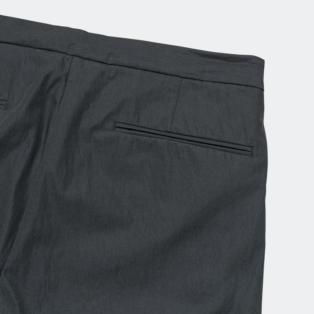 1 Pleat Travel Comfort Cloth Pants - Charcoal Grey