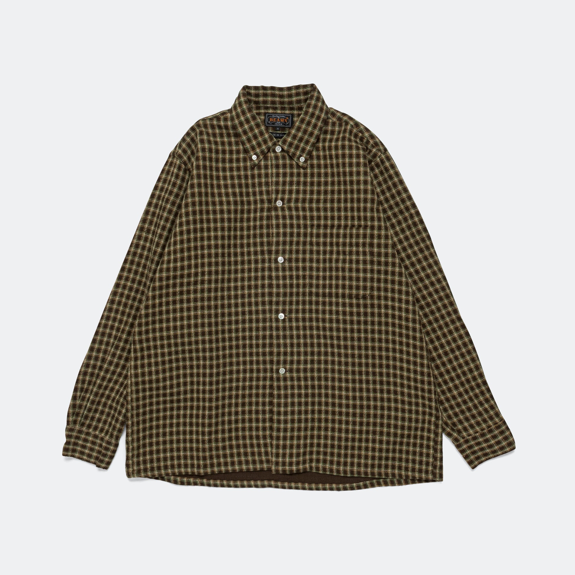 Open B.D. Panama Check Double Face - Brown