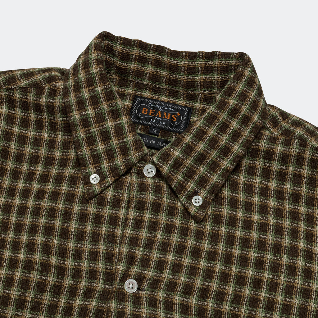 Open B.D. Panama Check Double Face - Brown