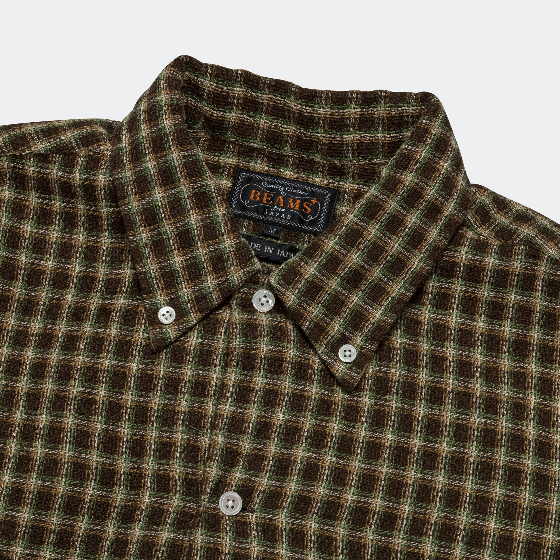 Open B.D. Panama Check Double Face - Brown