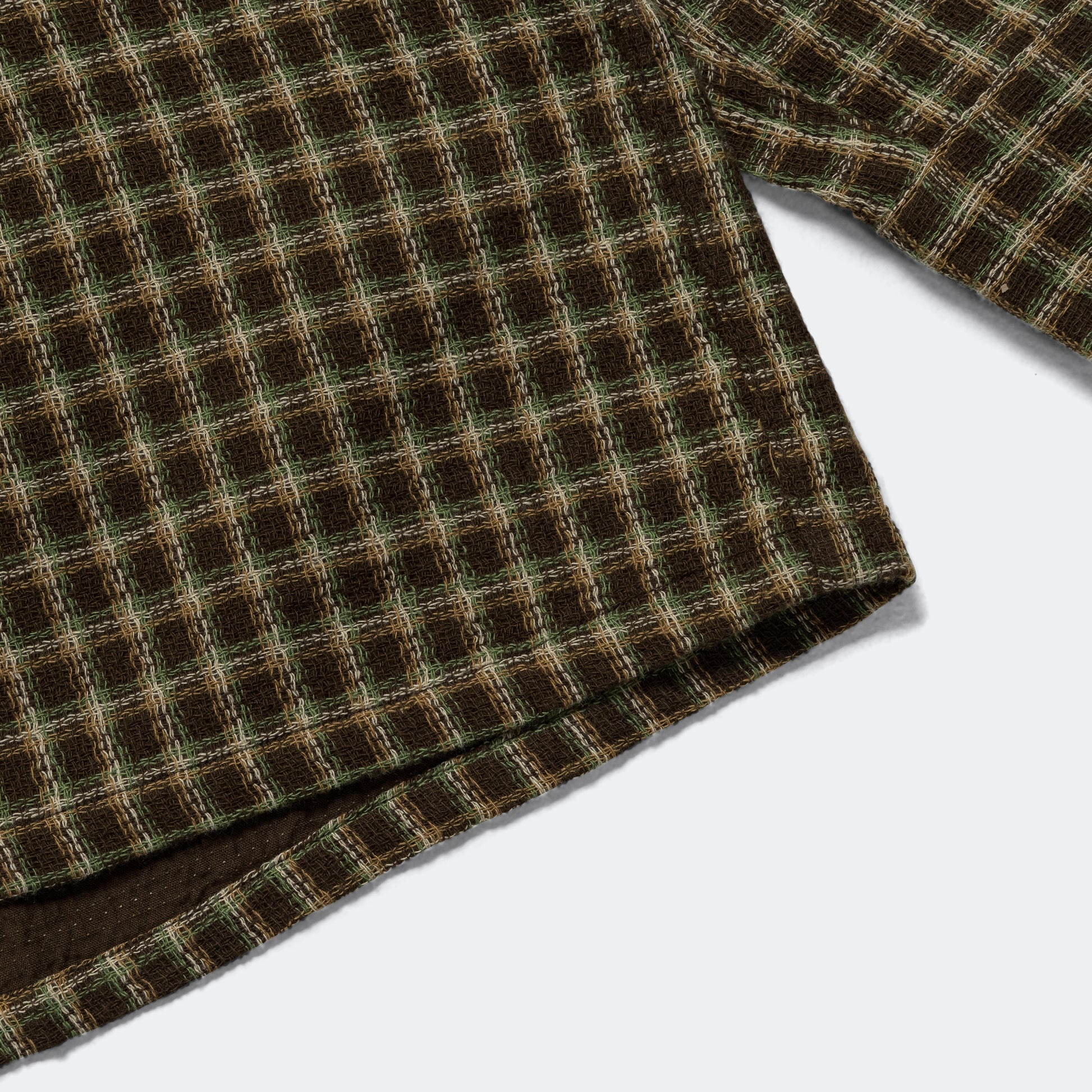 Open B.D. Panama Check Double Face - Brown