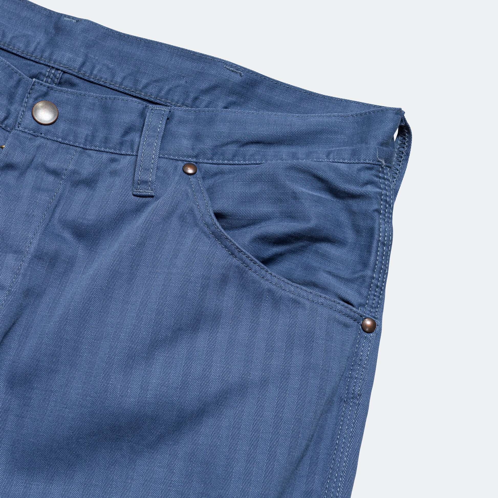 Painter Pants Supima Herringbone - Blue