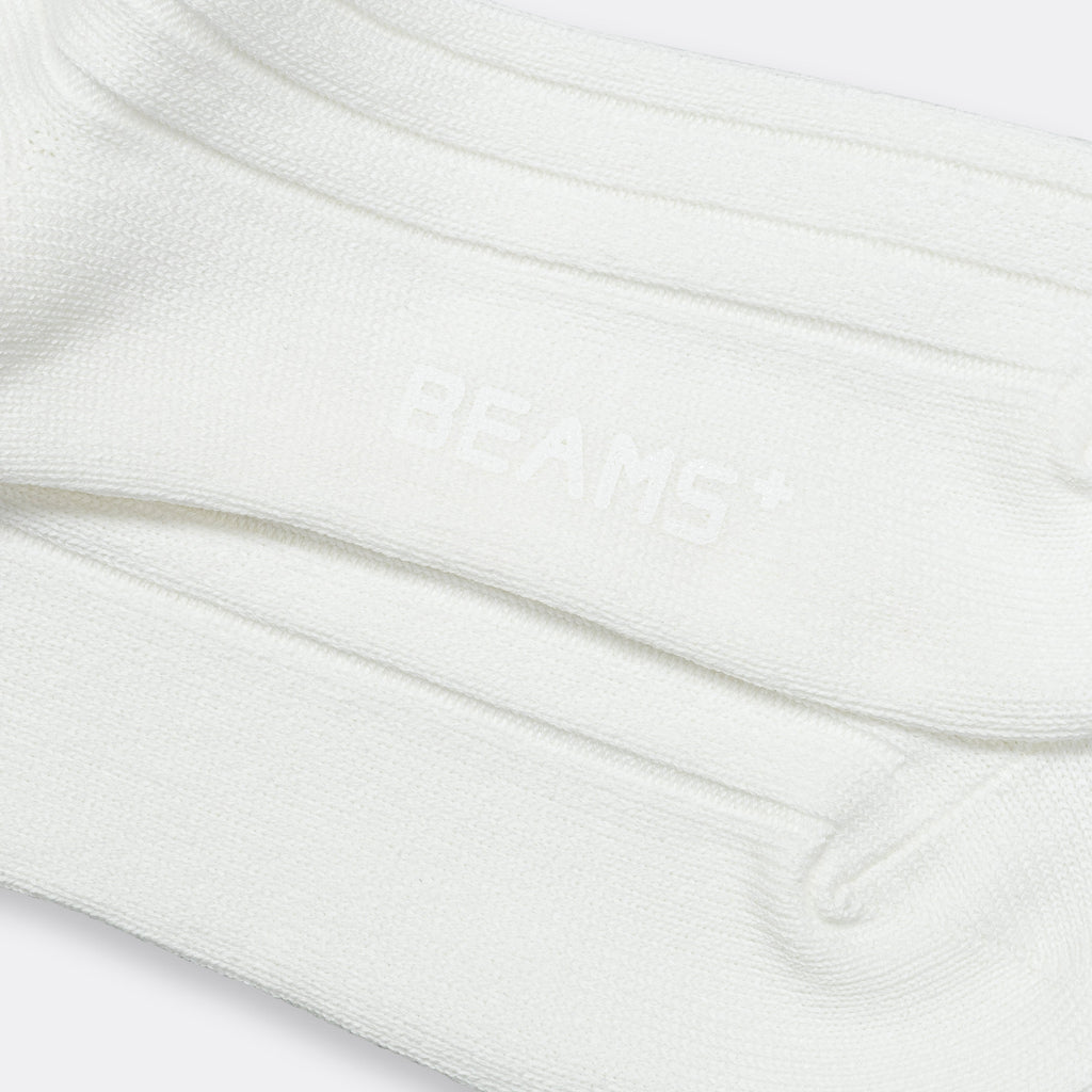 Solid Ribs Socks - Off White
