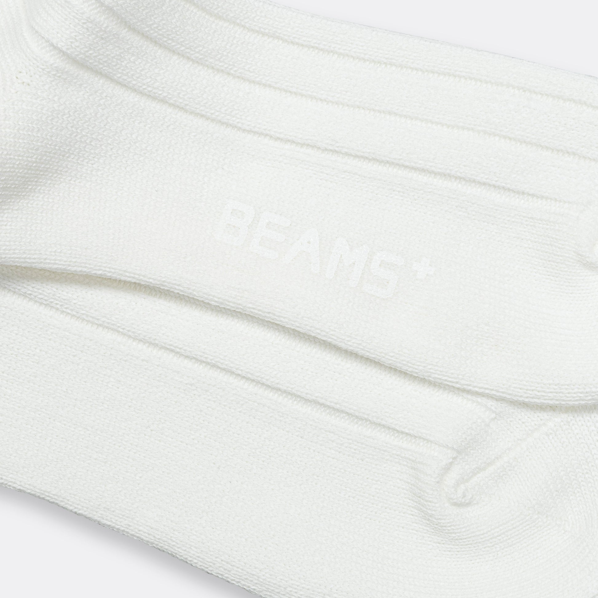 Solid Ribs Socks - Off White