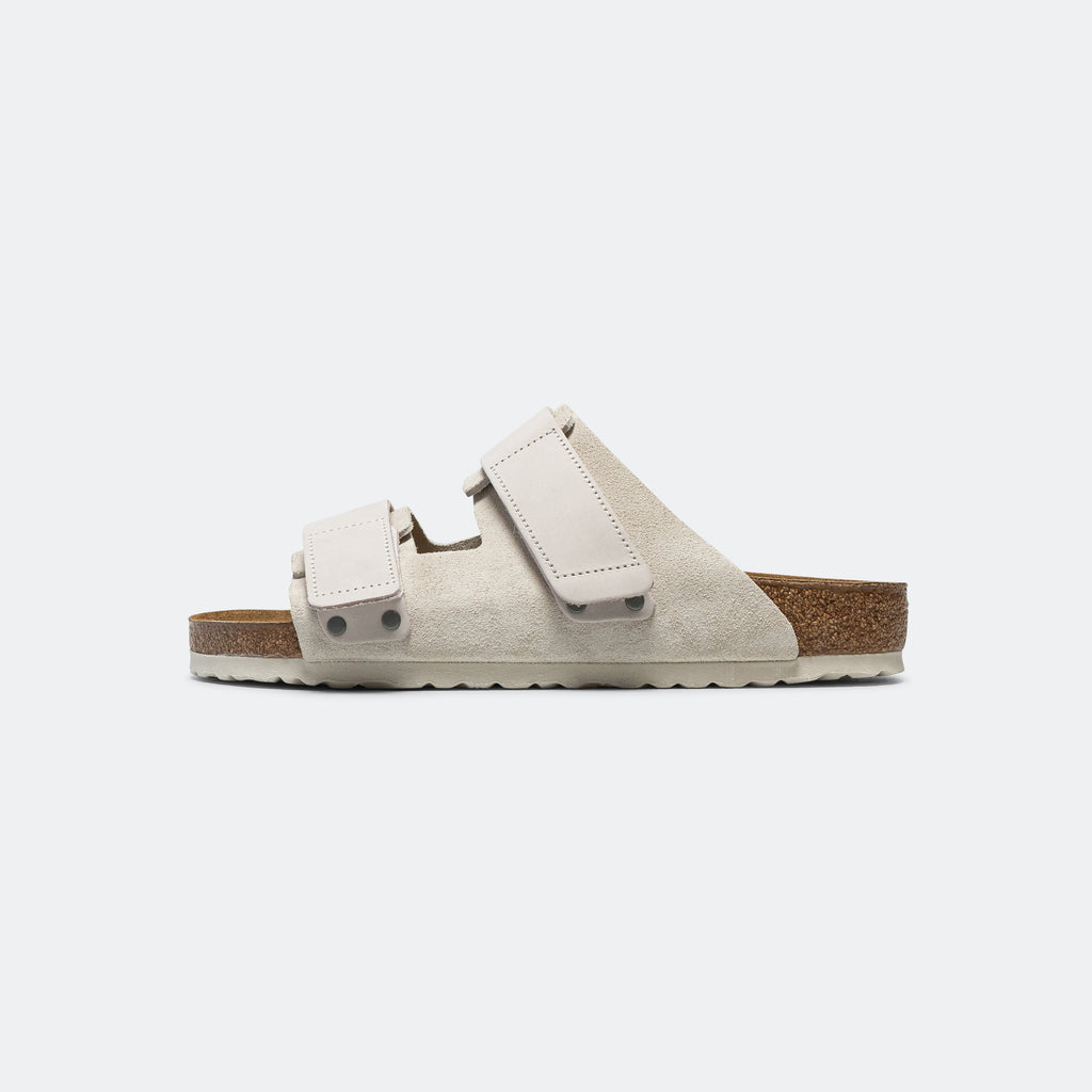 Uji - Antique White Suede Leather
