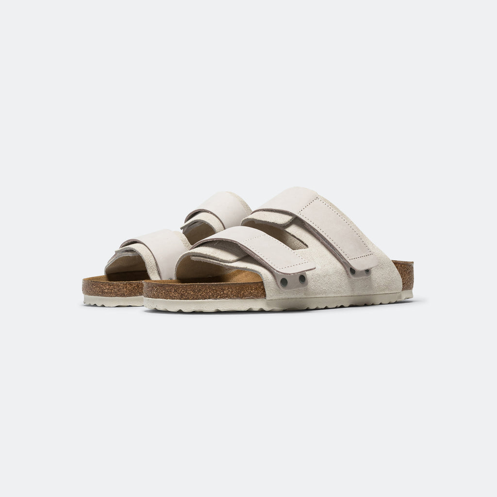 Uji - Antique White Suede Leather