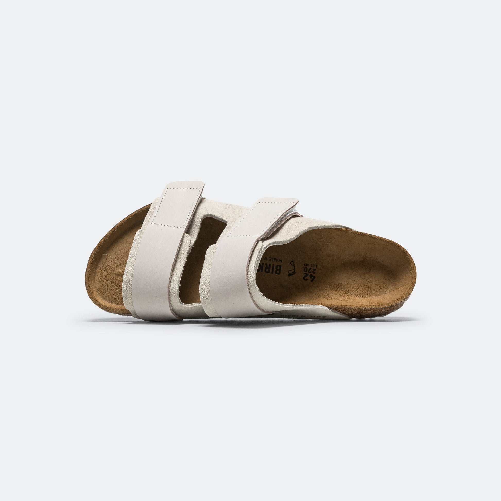 Uji - Antique White Suede Leather