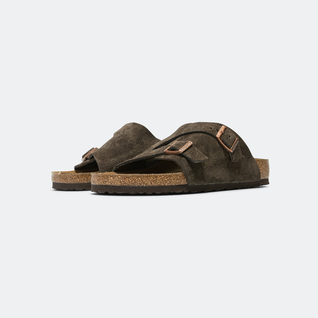 Zurich - Mocca Suede Leather
