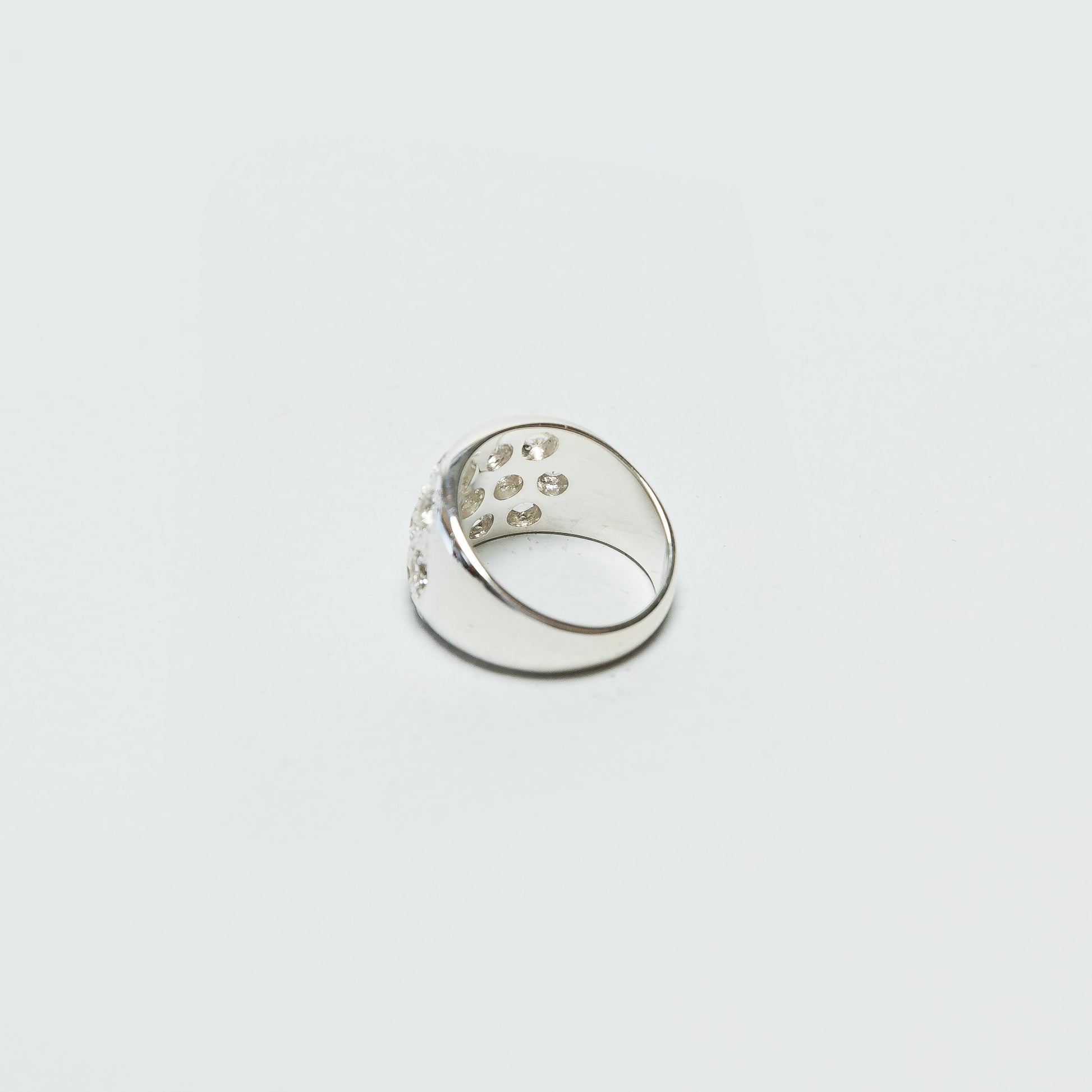 Grand Riviera Ring - Clear Sapphires/925 Silver