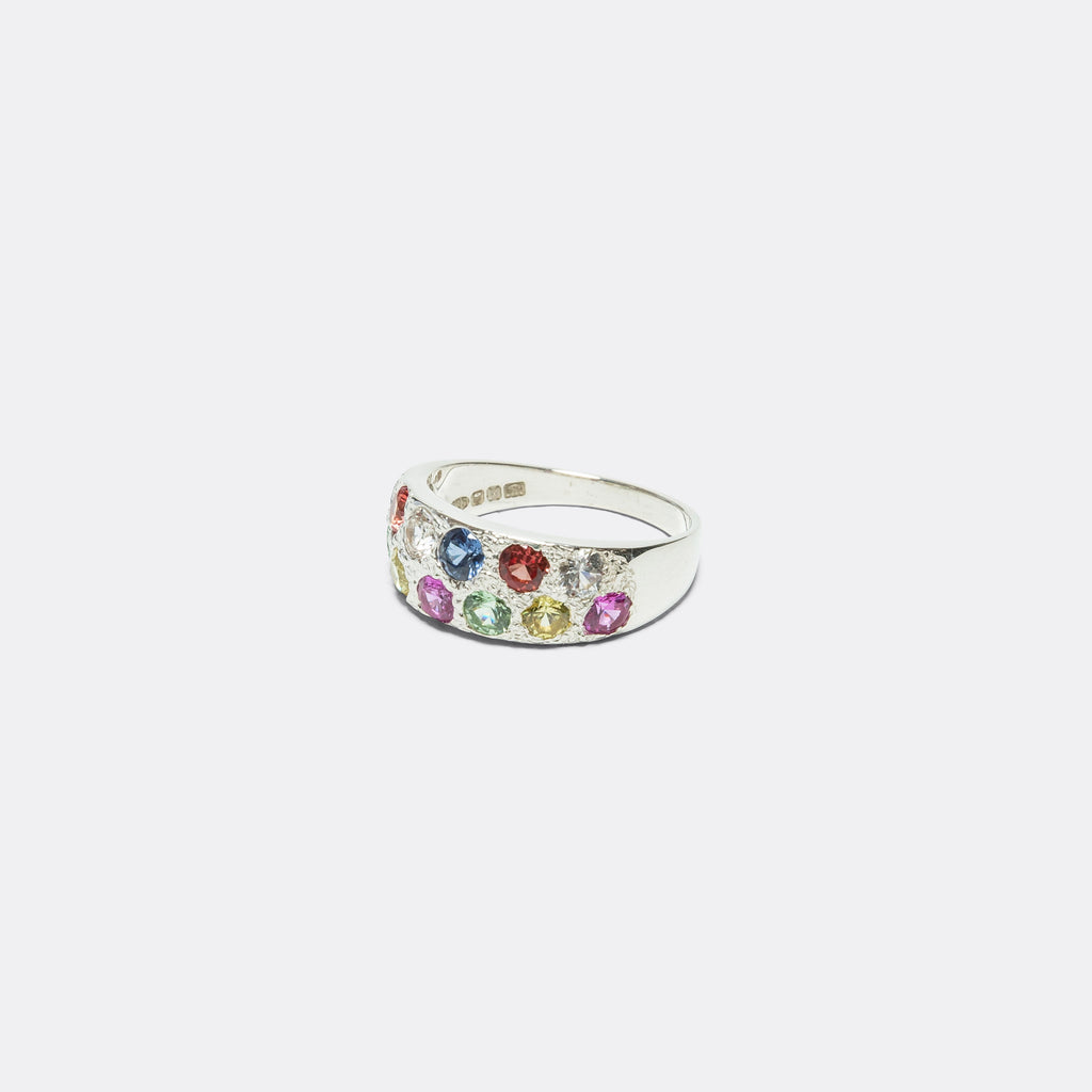 Riviera Ring - Rainbow Sapphires/925 Silver