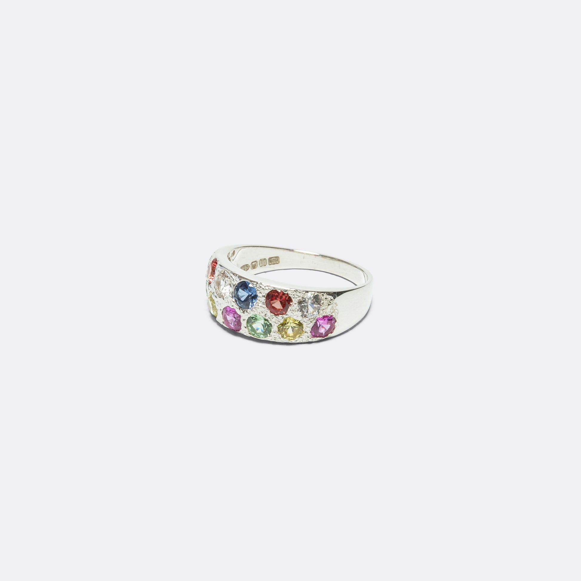 Riviera Ring - Rainbow Sapphires/925 Silver