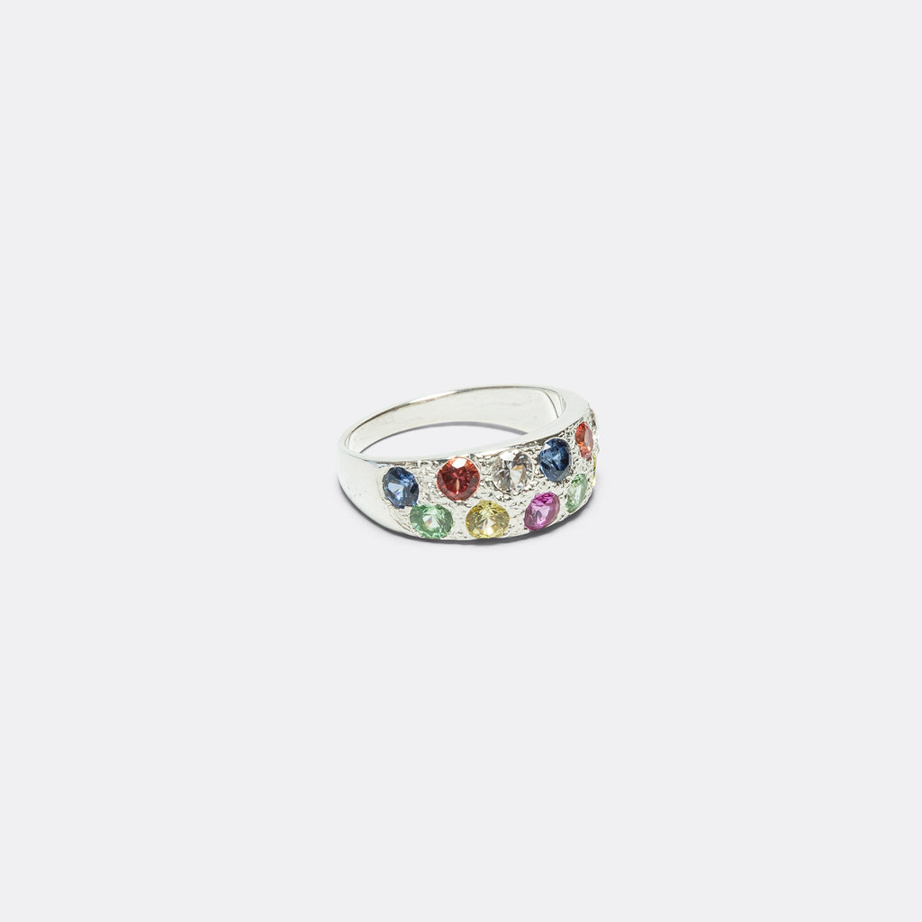 Riviera Ring - Rainbow Sapphires/925 Silver