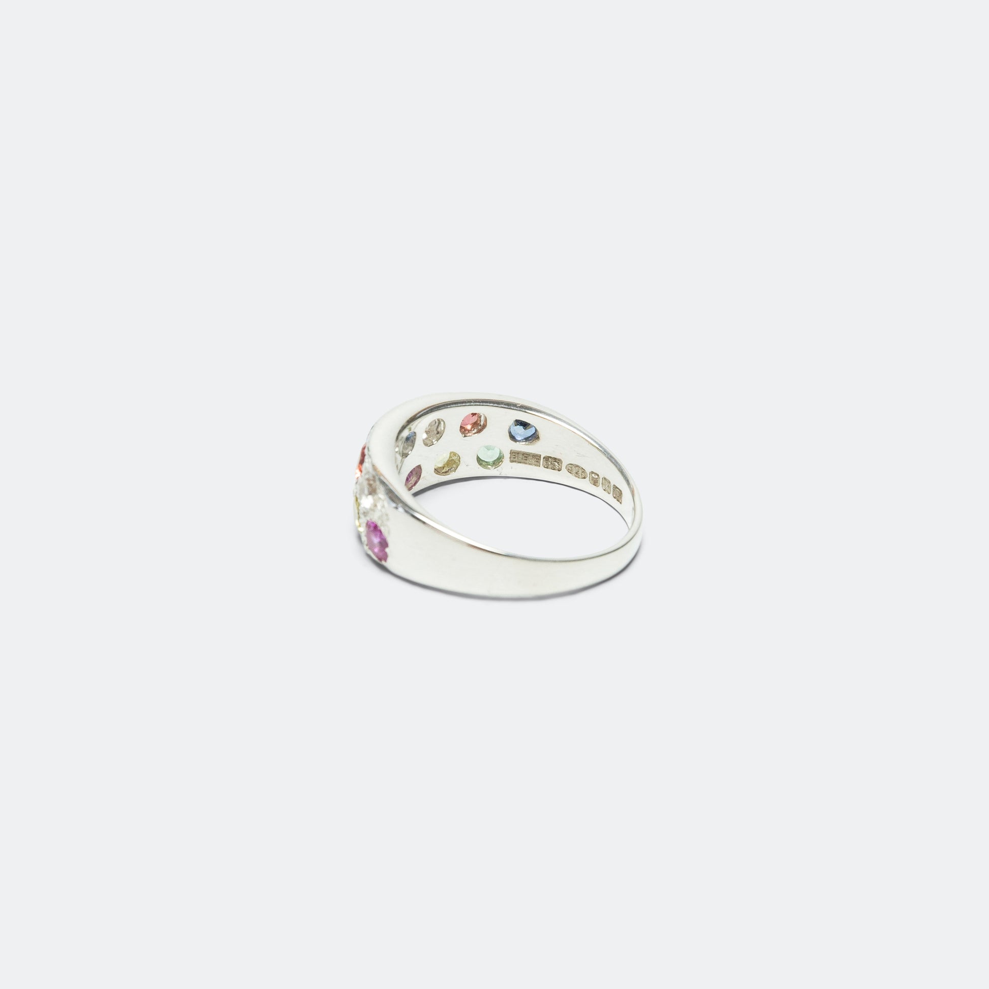 Riviera Ring - Rainbow Sapphires/925 Silver