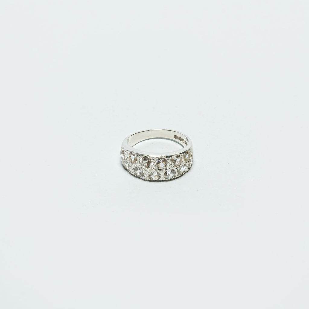 Riviera Ring - Clear Sapphires/925 Silver